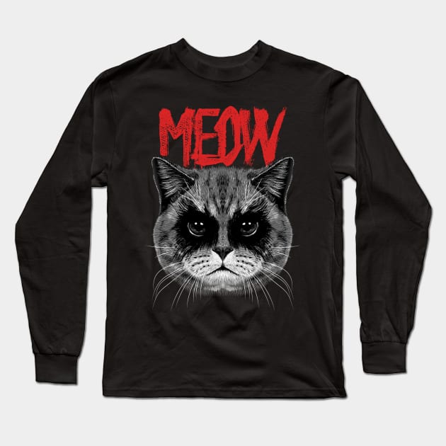 Black metal cat shirt best sale